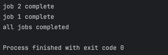 output of joining jobs